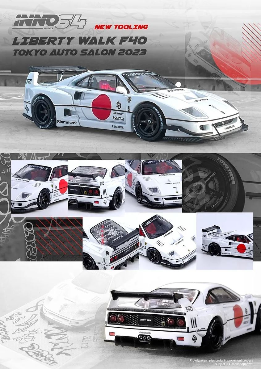 (Preorder November) Ferrari F40 LBWK Tokyo Salon Weiss