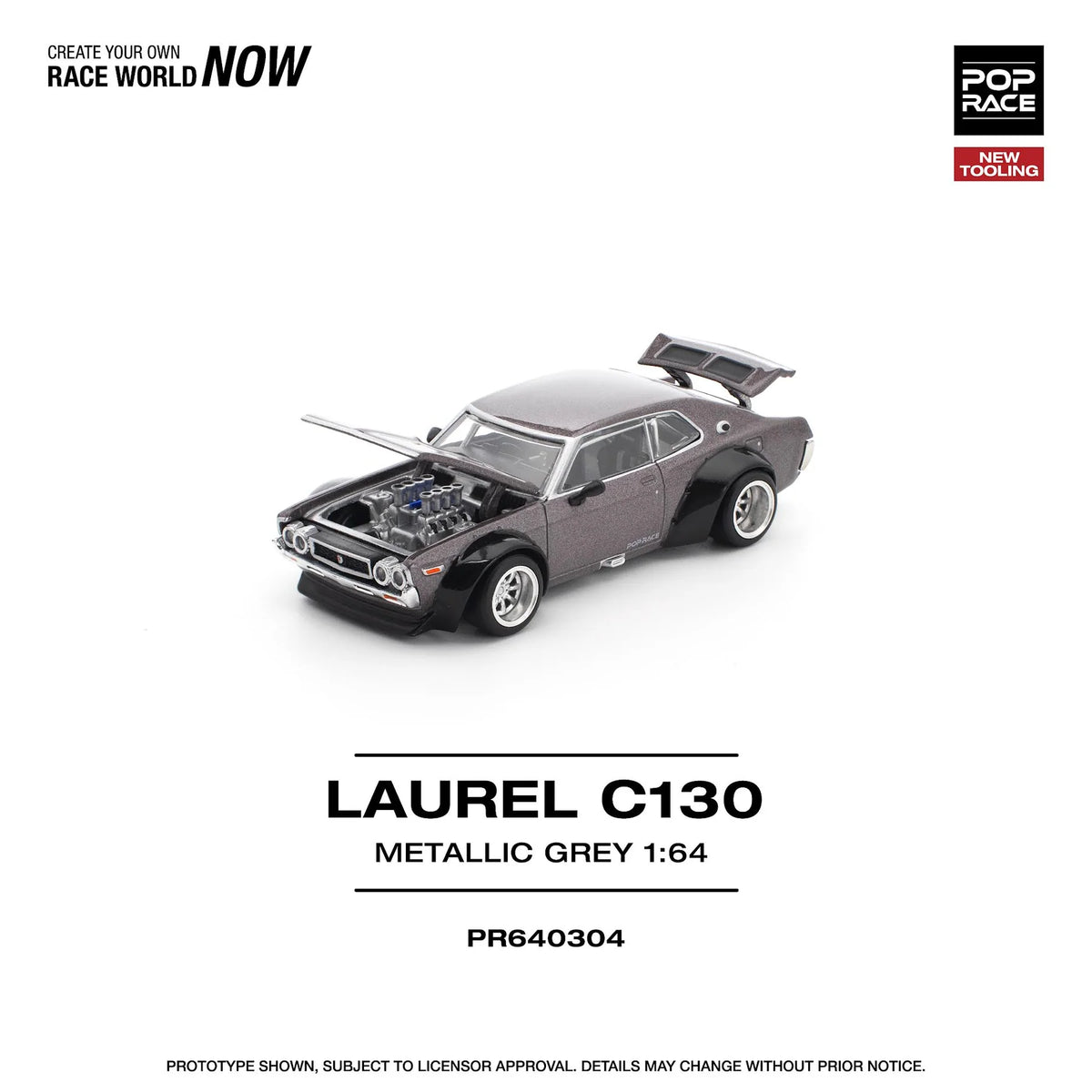 Nissan Laurel C130 Gris métallisé