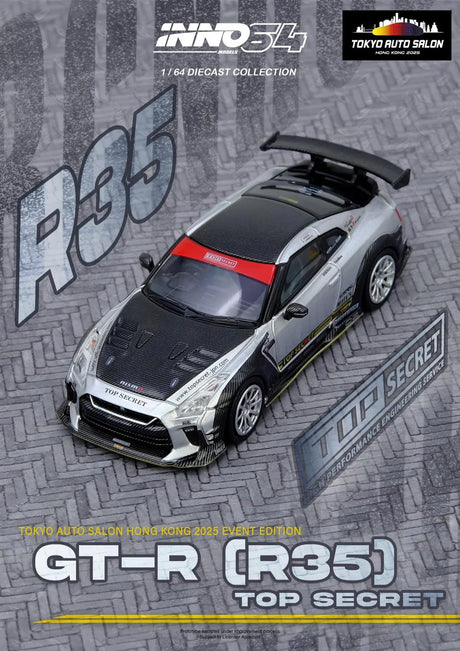 Nissan GT-R R35 TOP SECRET Argent Tokyo Auto Salon Édition événement Hong Kong 2025