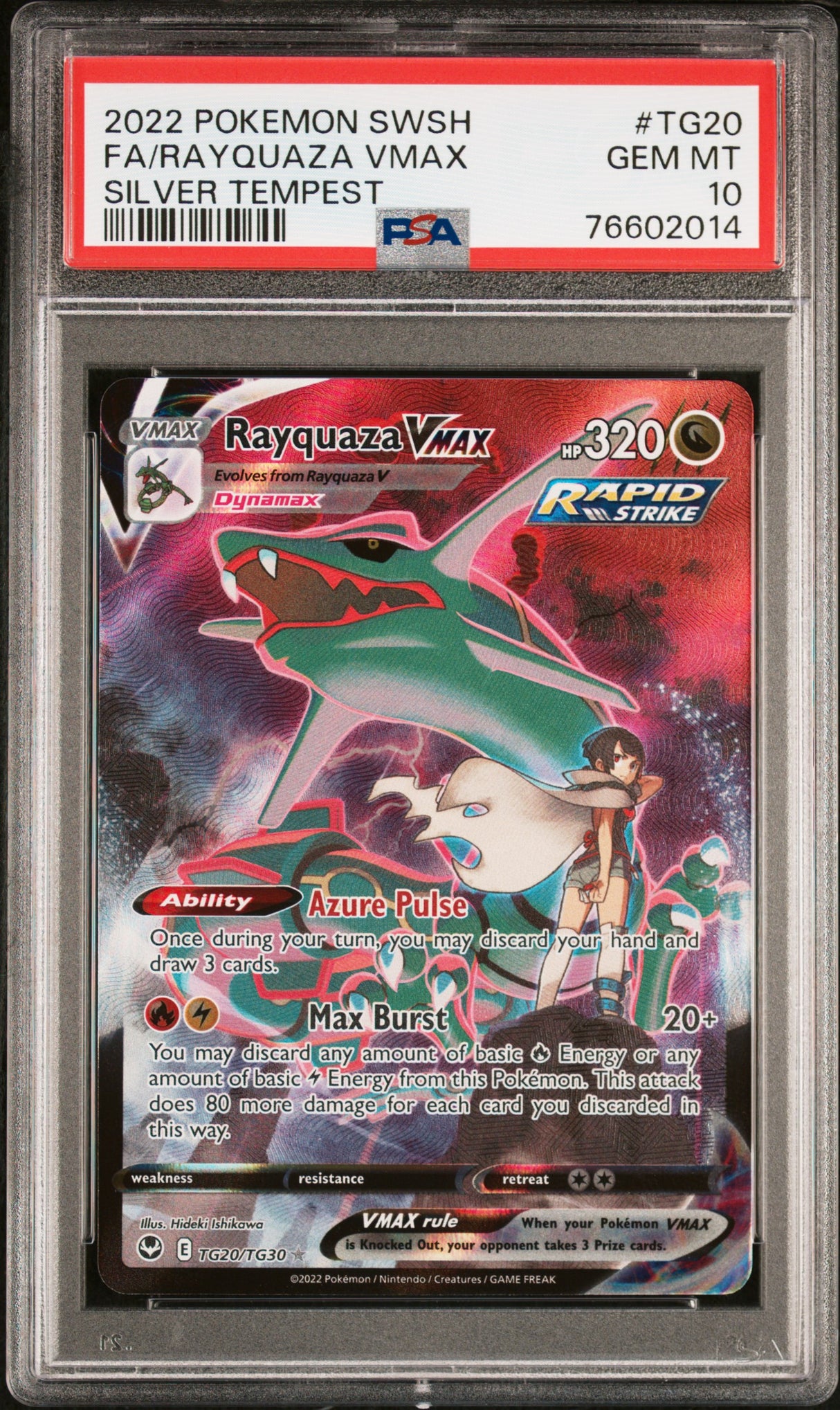 PSA 10 | Rayquaza VMAC TG20/TG30