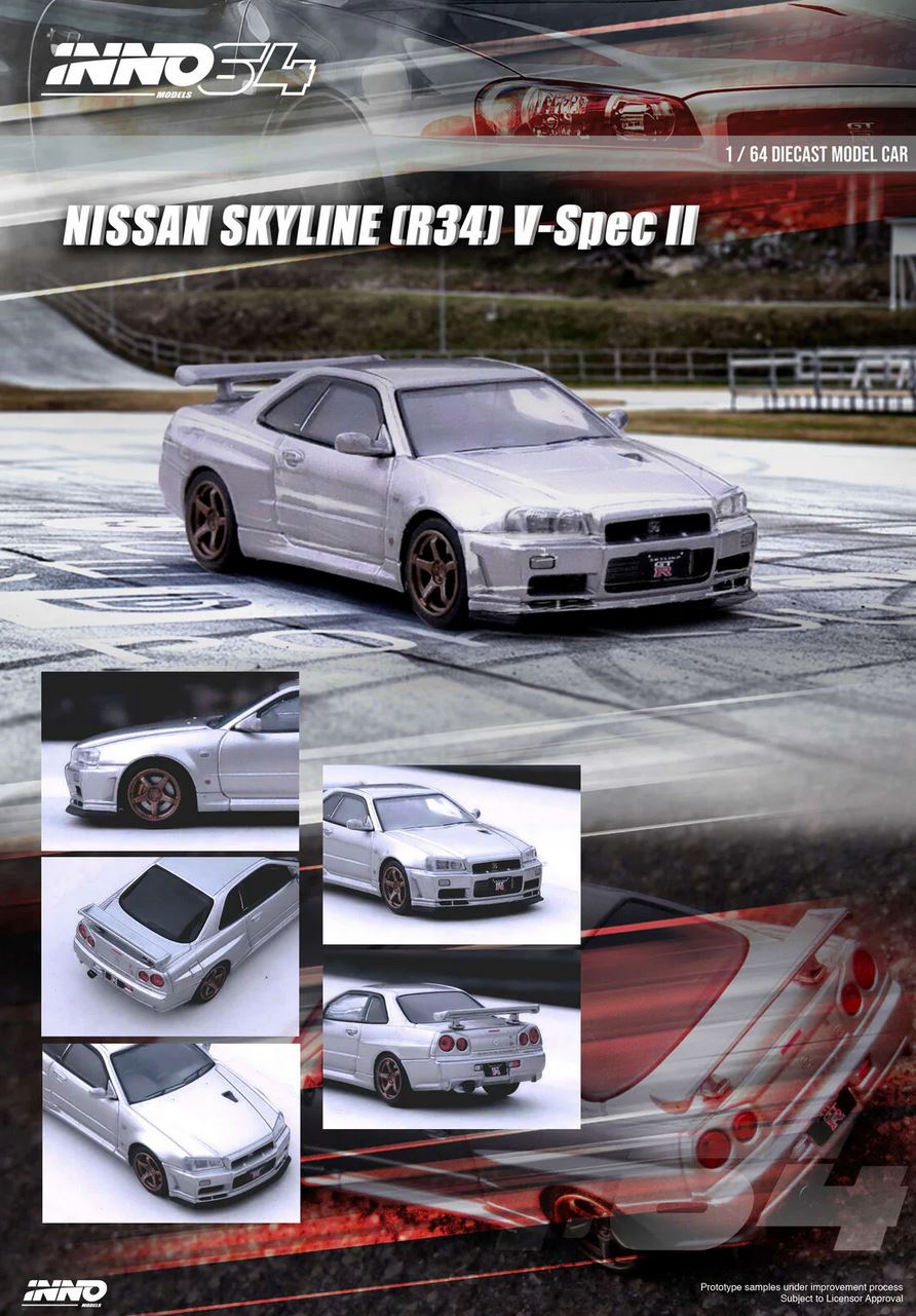 Nissan Skyline GT-R R34 V-Spec II Silver