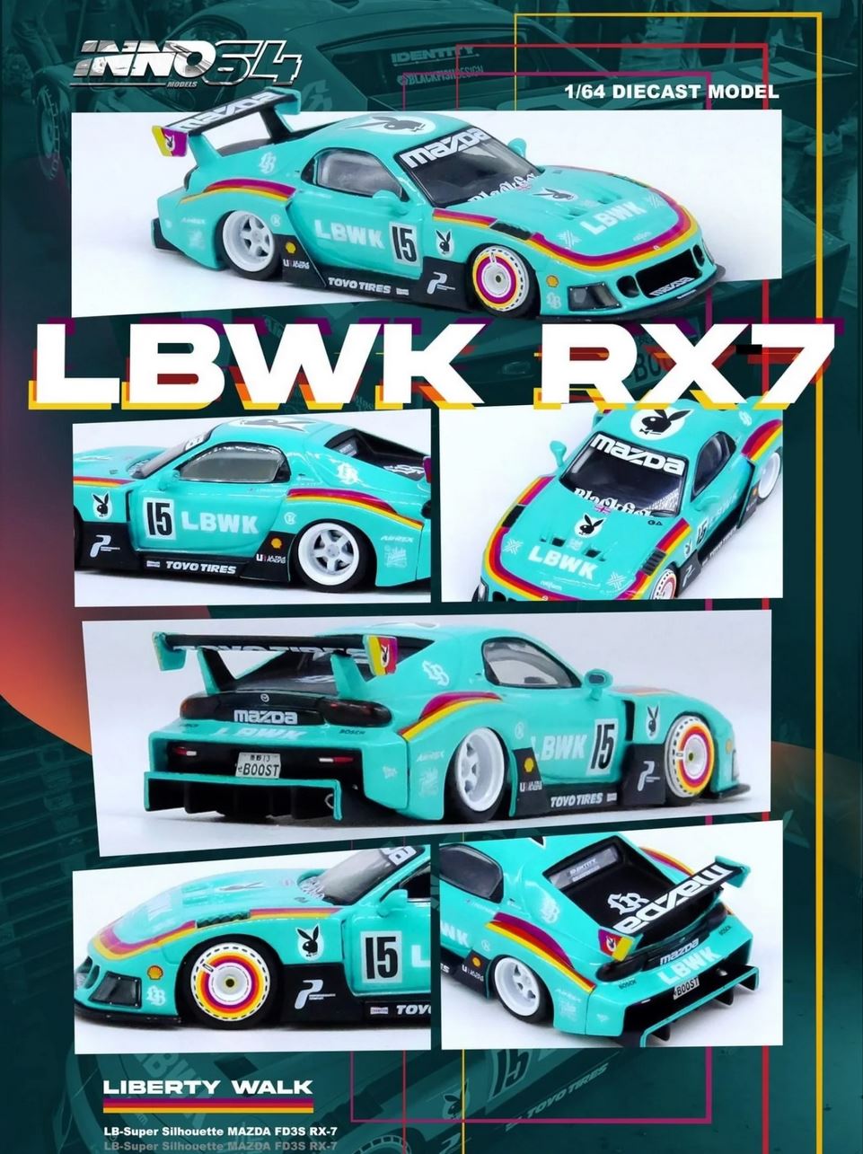 Mazda RX7 FD3S LB Super Silhouette China Hobby Expo 2024 Special Edition