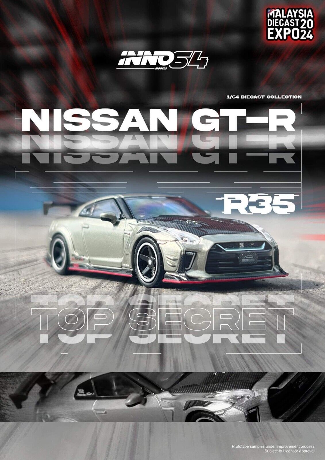 Nissan GT-R R35 Top Secret Malaysia Diecast Expo 2024 Special Edition