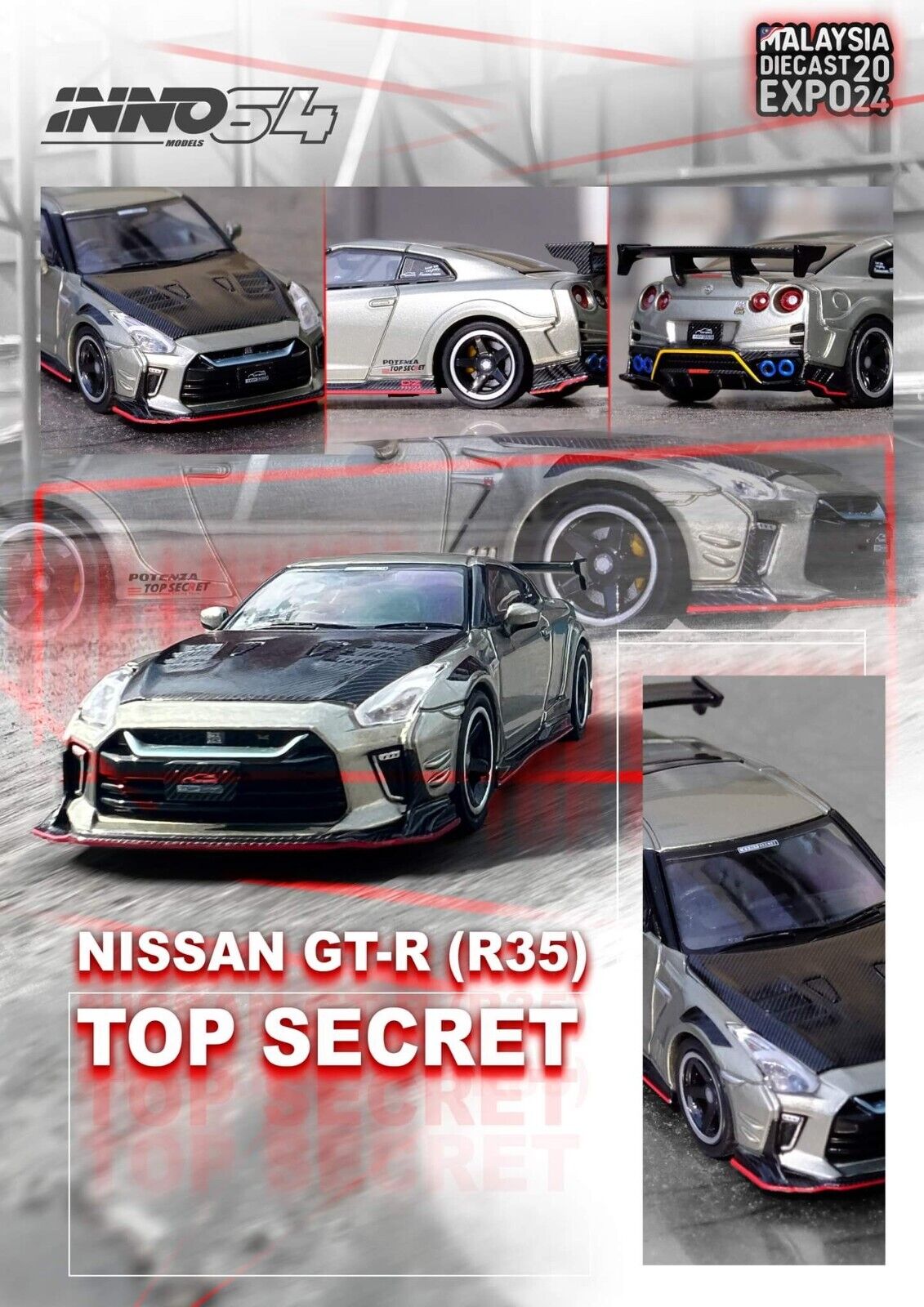 Nissan GT-R R35 Top Secret Malaysia Diecast Expo 2024 Special Edition