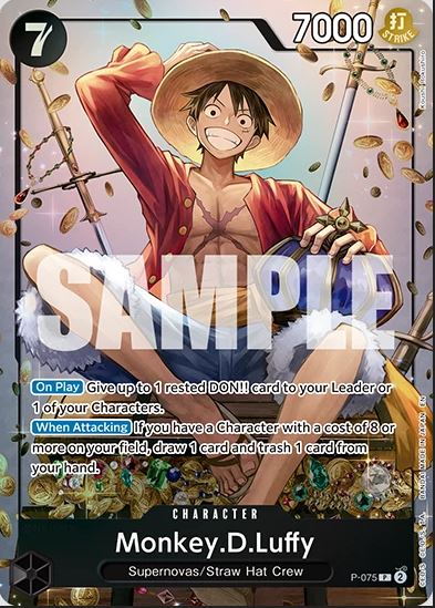 Monkey. D. Luffy P-075 NM