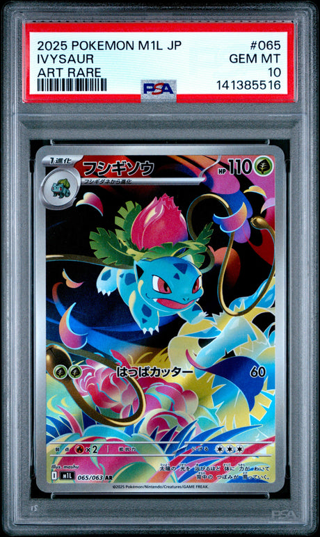 PSA 10 | Sequentiel Set Bulbasaur 064, Ivysaur 065, Venusaur 087